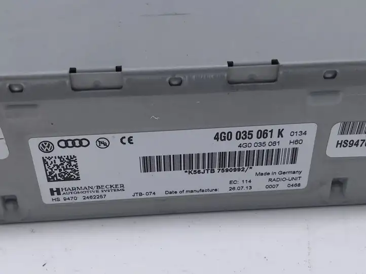 Audi A4 S4 B8 8K (2011 - 2015) 4G0035061K Магнитола / мультимедийная система — фото 1