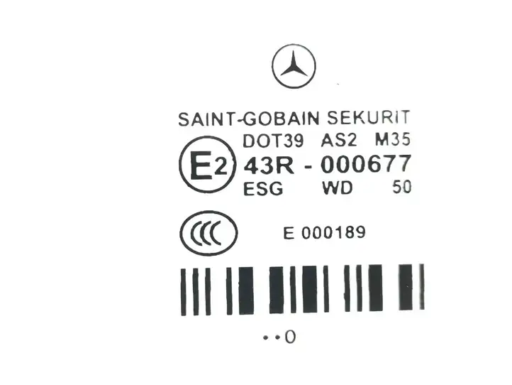 Mercedes-Benz E W212 (2009 - 2016) 43R000677 Стекло передней двери — фото 2