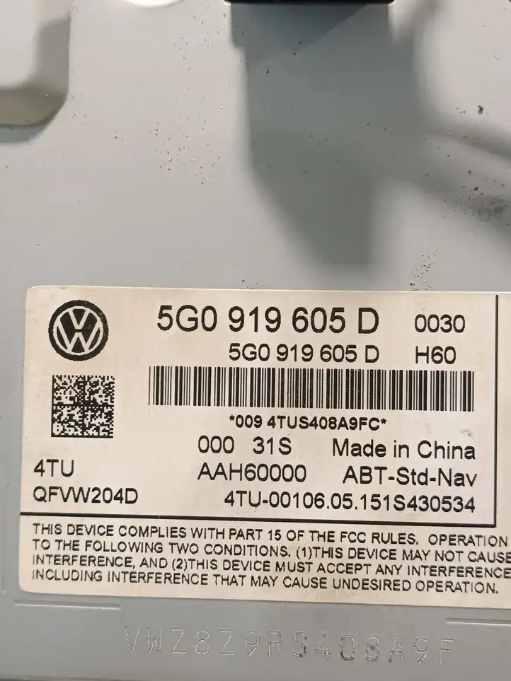 Volkswagen Golf VII (2013 - 2019) 5G0919605D Магнитола / мультимедийная система — фото 5