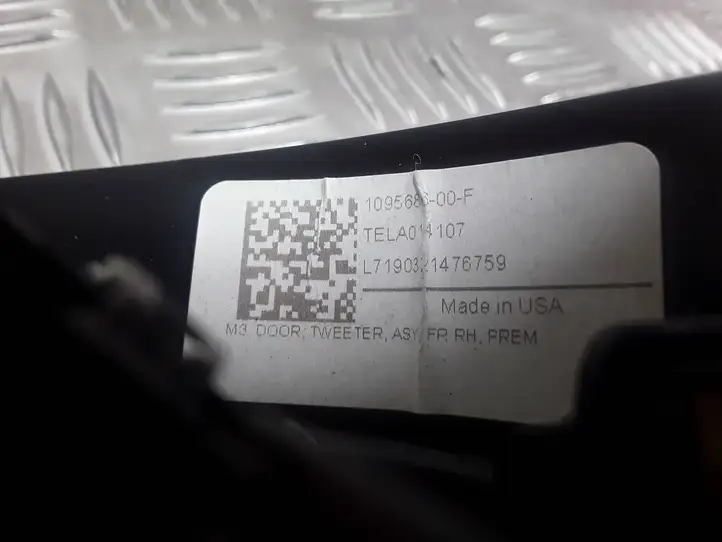 Tesla Model 3 (2017 - 2023) 109568000F Динамики передних дверей — фото 4
