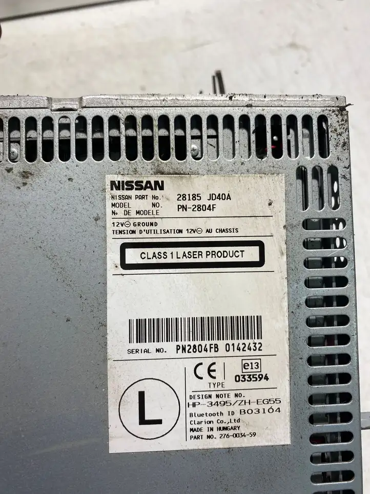 Nissan Qashqai (2006 - 2010) 28185JD40A Магнитола / мультимедийная система — фото 5