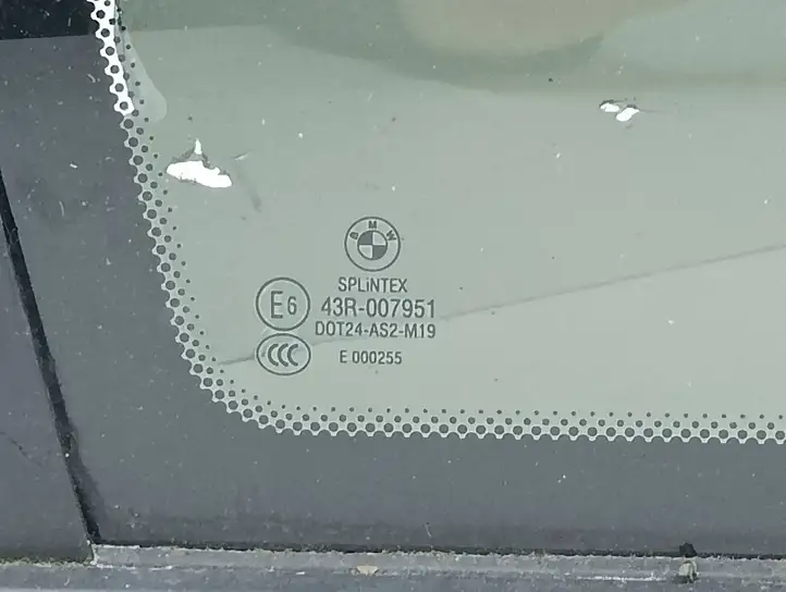 BMW 5 E60 E61 (2004 - 2010) 43R00795 Заднее боковое стекло — фото 5