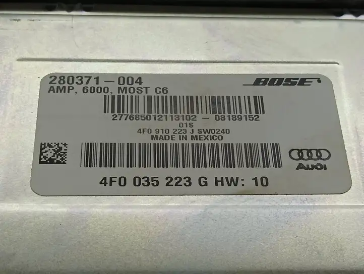 Audi A6 S6 C6 4F (2008 - 2011) 4F0035223 Усилитель звука — фото 6