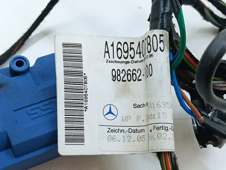 Mercedes-Benz B-class W245 (2005 - 2008) A1695407805 Проводка передней двери — фото 8
