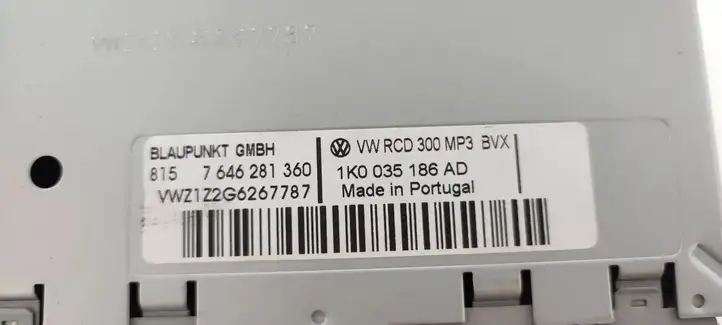 Volkswagen Jetta V (2005 - 2010) 1K0035186AD Магнитола / мультимедийная система — фото 8