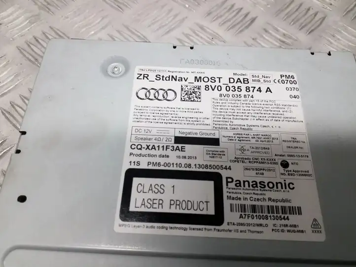 Audi A3/S3 8V (2012 - 2016) 8V0035874A Магнитола / мультимедийная система — фото 5