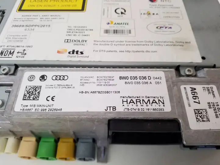 Audi A4 S4 B9 (2015 - 2019) 8W0035036A Магнитола / мультимедийная система — фото 8