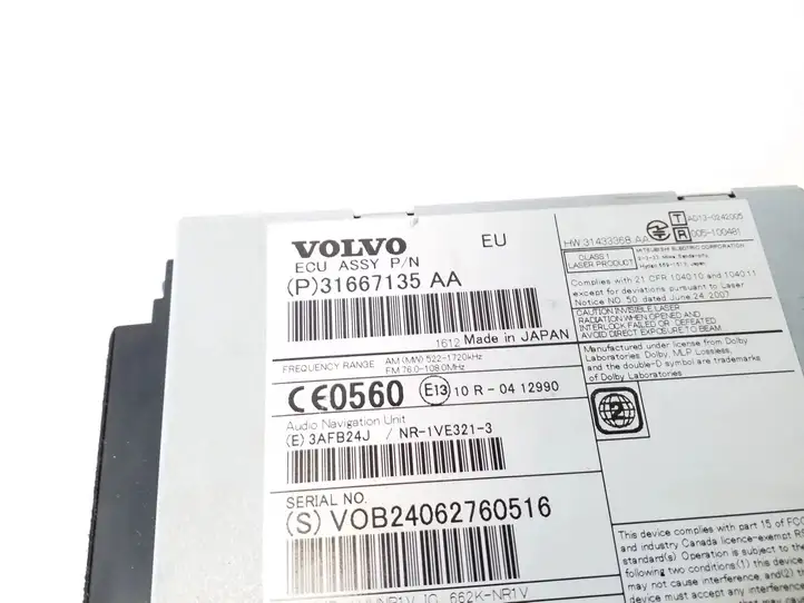 Volvo S60 (2010 - 2013) 31667135AA Магнитола / мультимедийная система — фото 2