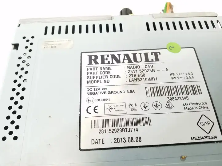 Renault Clio IV (2012 - 2019) 281152928R Магнитола / мультимедийная система — фото 4