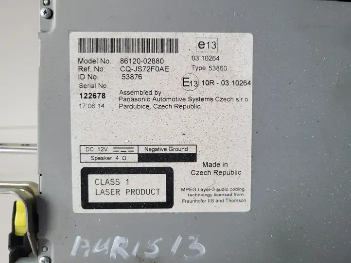 Toyota Auris E180 (2012 - 2018) Магнитола / мультимедийная система — фото 2