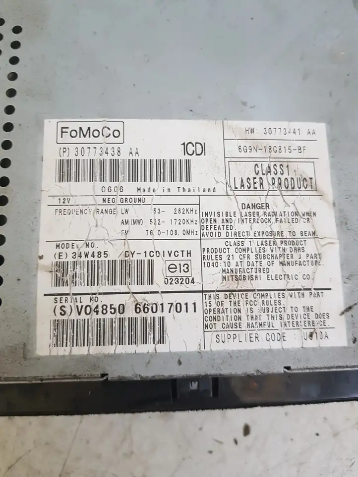 Volvo S80 (2006 - 2009) P30773438AA Магнитола / мультимедийная система — фото 2