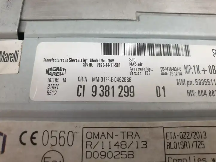 BMW 1 F20 F21 (2011 - 2019) 9381299 Магнитола / мультимедийная система — фото 11