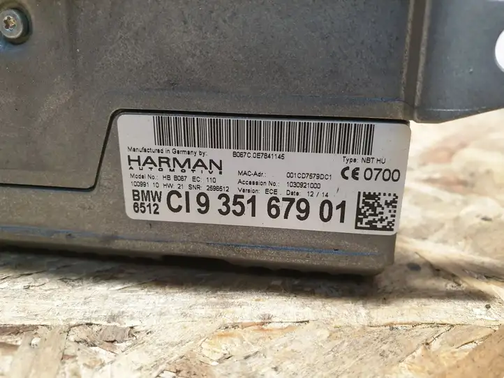 BMW 3 F30 F35 F31 (2012 - 2018) 9351679 Магнитола / мультимедийная система — фото 8