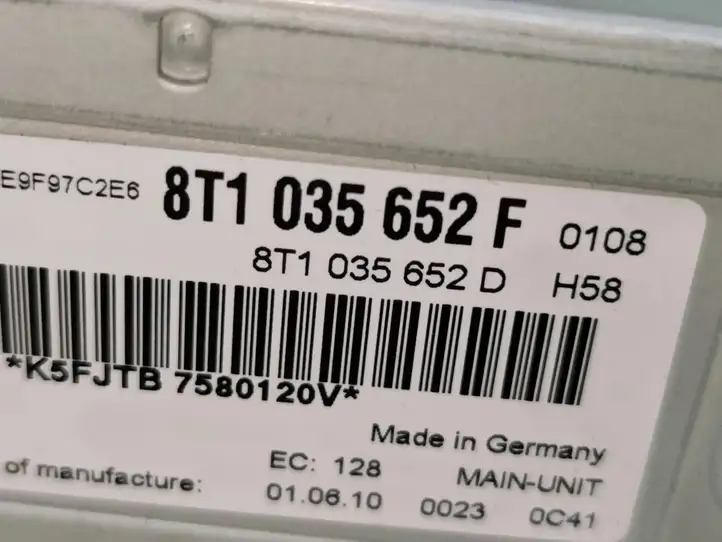 Audi A4 S4 B8 8K (2007 - 2011) 8T1035652D Магнитола / мультимедийная система — фото 2