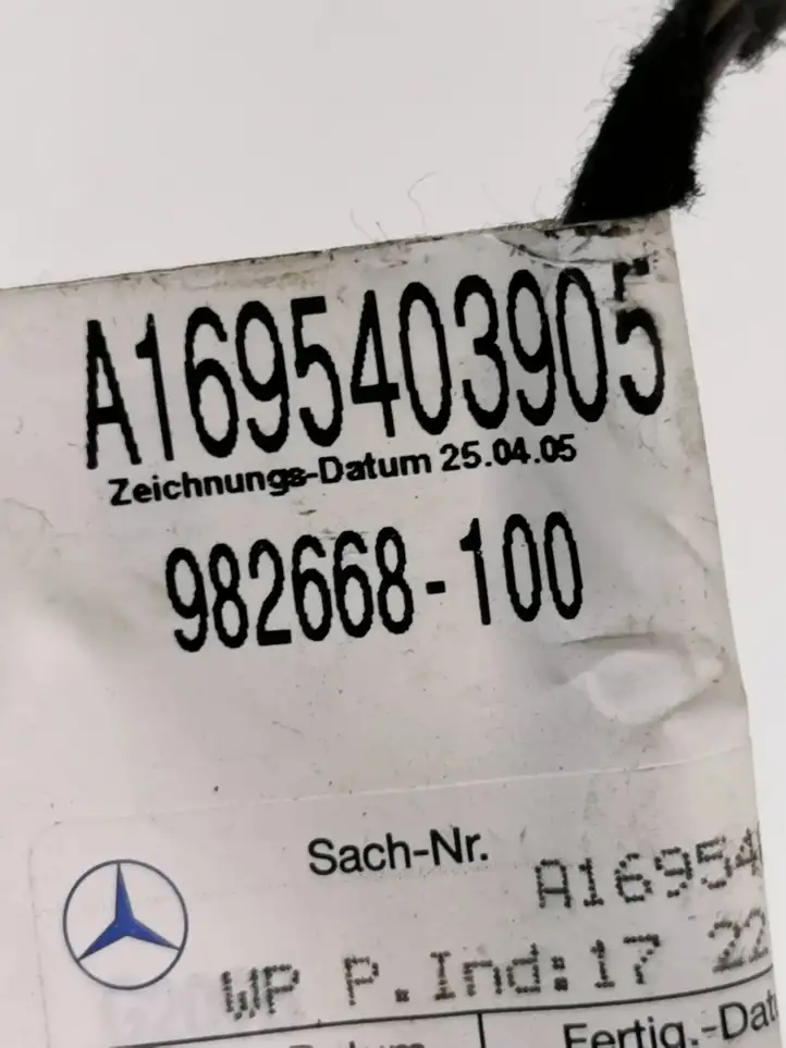 Mercedes-Benz B-class W245 (2005 - 2008) A1695403905 Проводка задней двери — фото 7
