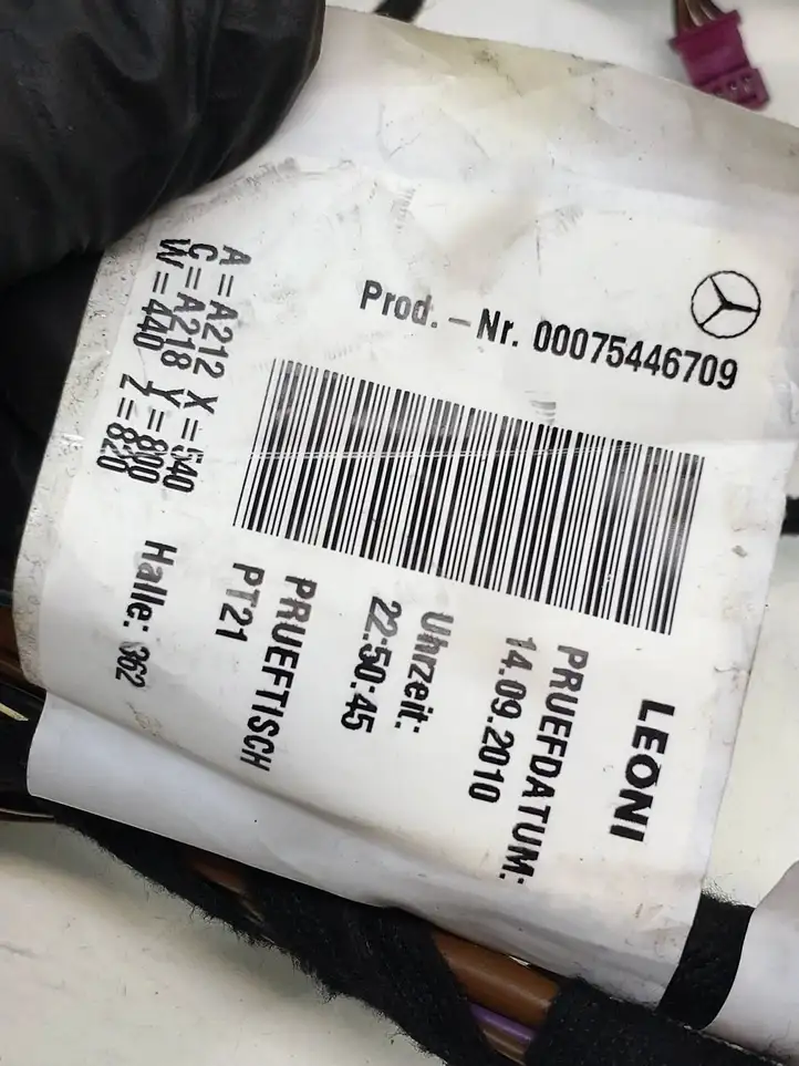Mercedes-Benz E W212 (2009 - 2016) A0009977651 Жгут проводов крышки багажника — фото 3