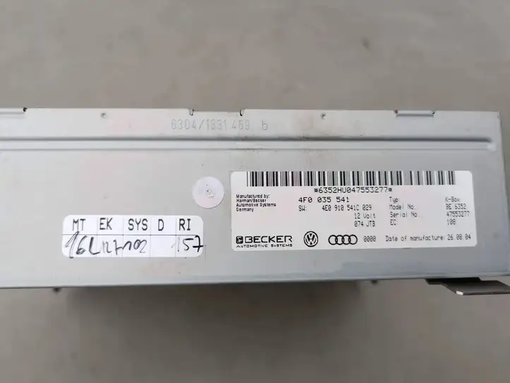Audi A6 S6 C6 4F (2004 - 2008) 4F0035541 Магнитола / мультимедийная система — фото 2