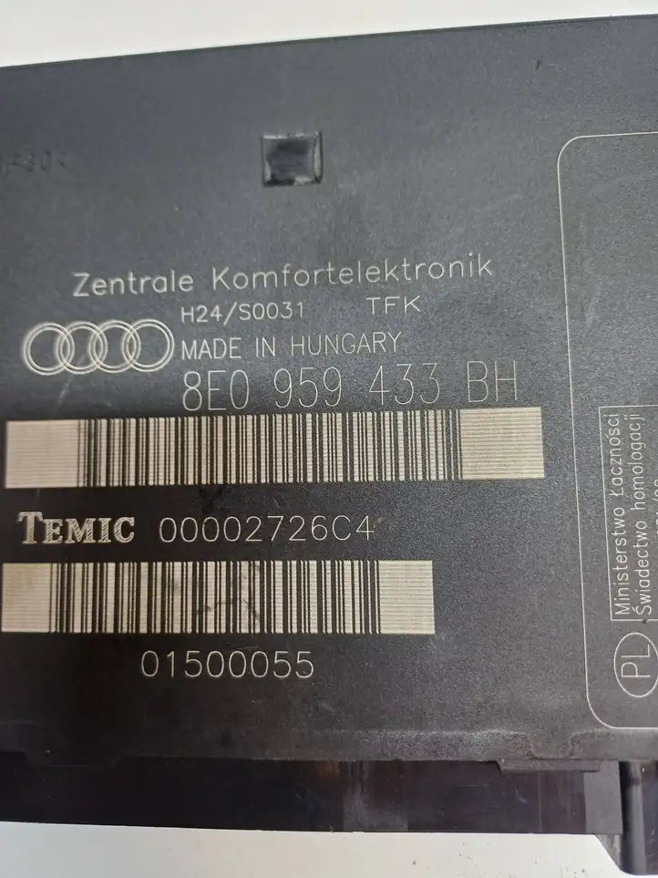 Audi A4 S4 B7 8E 8H (2004 - 2009) 8E0959433BH Модуль комфорта — фото 4