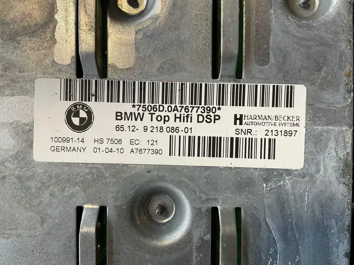 BMW 3 E92 E93 (2005 - 2014) 9218086 Комплект аудиосистемы — фото 18