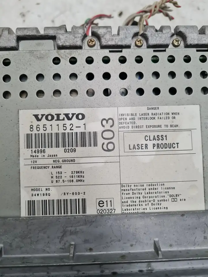 Volvo S60 (2000 - 2004) 9491217 Магнитола / мультимедийная система — фото 3