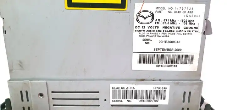 Mazda 2 (2007 - 2010) 14797726 Магнитола / мультимедийная система — фото 2