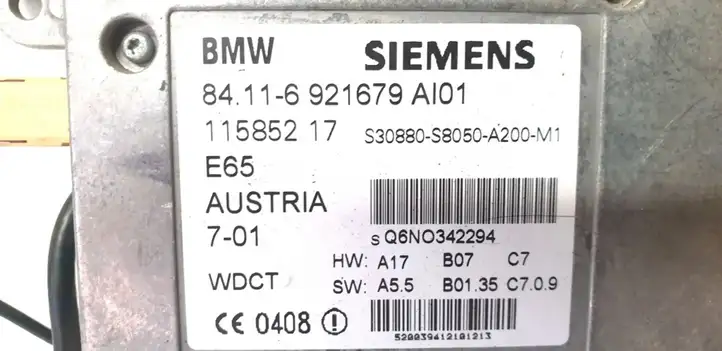 BMW 7 E65 E66 (2001 - 2008) 84.11-6921679 Магнитола / мультимедийная система — фото 2