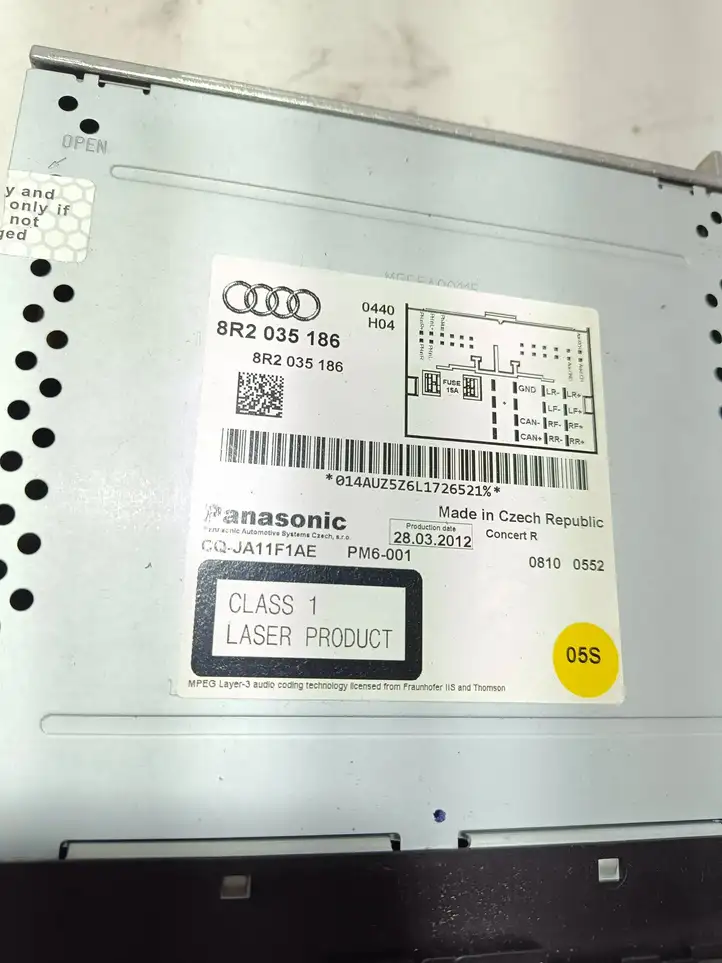 Audi A5 8T 8F (2011 - 2016) 8R2035186 Магнитола / мультимедийная система — фото 4