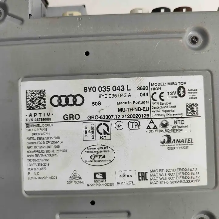 Audi A3/S3 8Y (2020 - ) 8Y0035043L Магнитола / мультимедийная система — фото 7