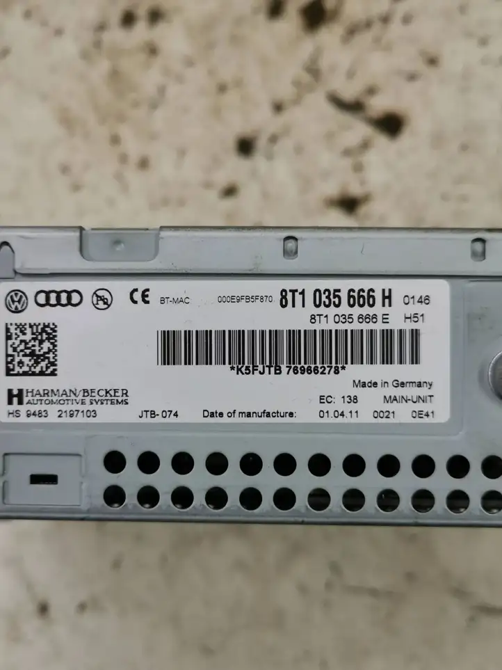 Audi A4 S4 B8 8K (2011 - 2015) 8T1035666E Магнитола / мультимедийная система — фото 5