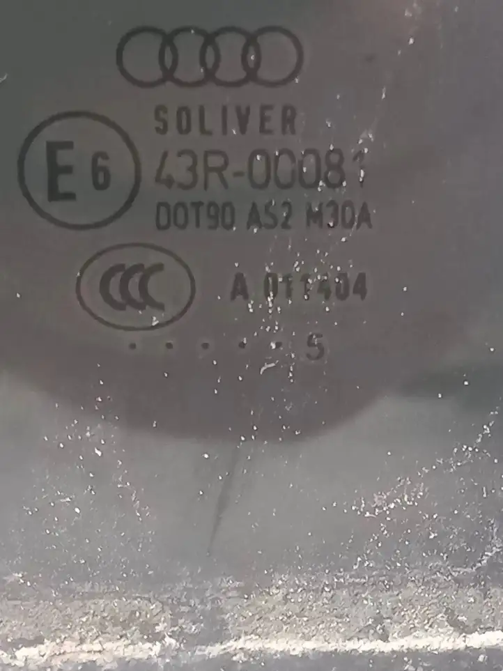 Audi A4 S4 B7 8E 8H (2004 - 2009) 43R00081 Стекло задней двери — фото 1