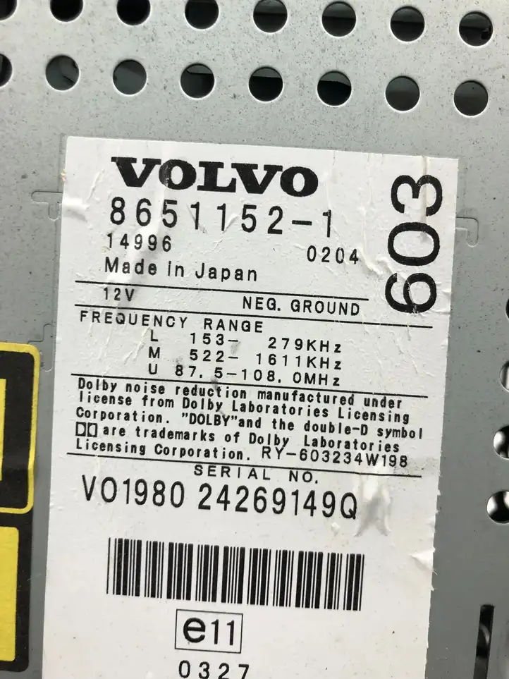 Volvo S60 (2000 - 2004) 8651152 Магнитола / мультимедийная система — фото 4