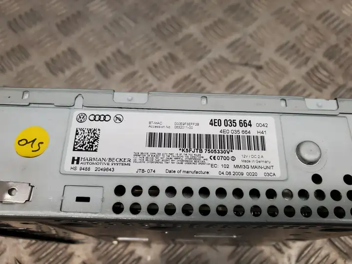 Audi A6 S6 C6 4F (2008 - 2011) 4E0035664 Магнитола / мультимедийная система — фото 3