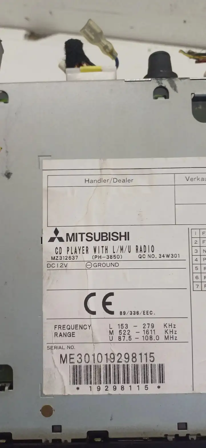 Mitsubishi Space Star (1998 - 2005) MZ312637 Магнитола / мультимедийная система — фото 3