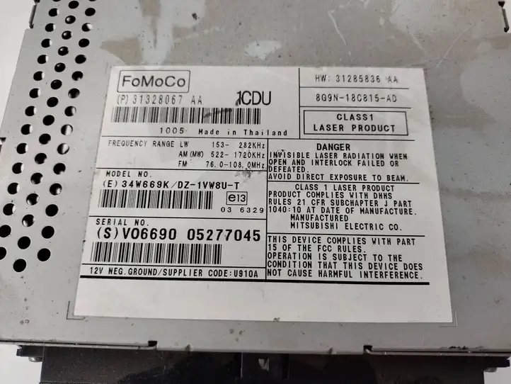 Volvo V70 (2007 - 2013) 8G9N18C815AD Магнитола / мультимедийная система — фото 3