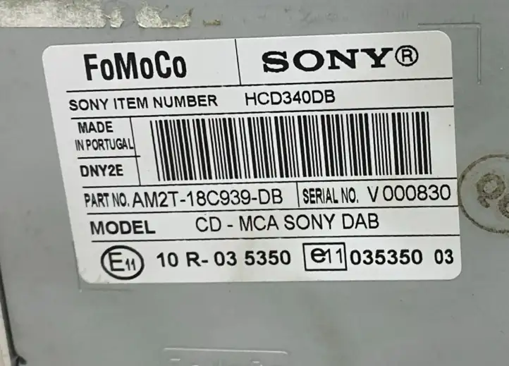 Ford S-MAX (2006 - 2010) AM2T18C939DB Магнитола / мультимедийная система — фото 6