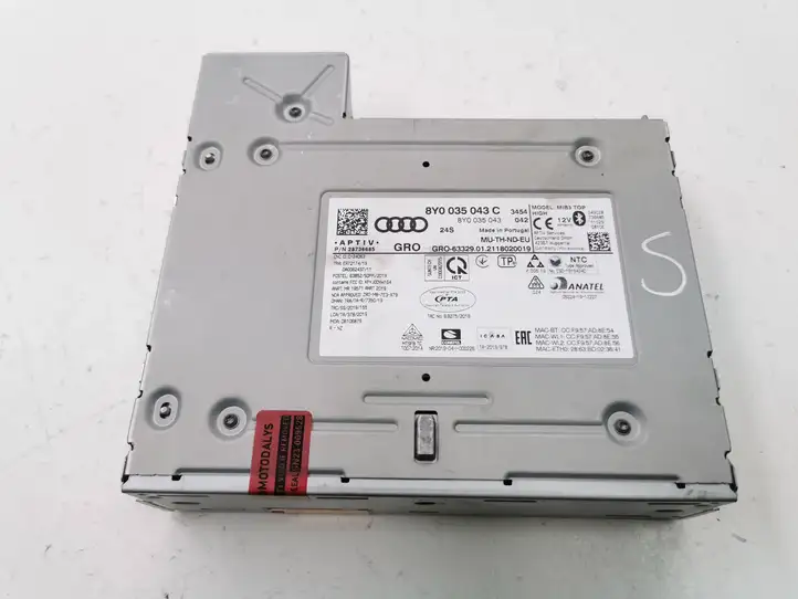Audi A3/S3 8Y (2020 - ) 8V0035043C Магнитола / мультимедийная система — фото 1