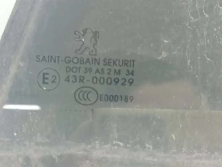 Peugeot 508 (2010 - 2014) 43R000929 Стекло задней двери — фото 6