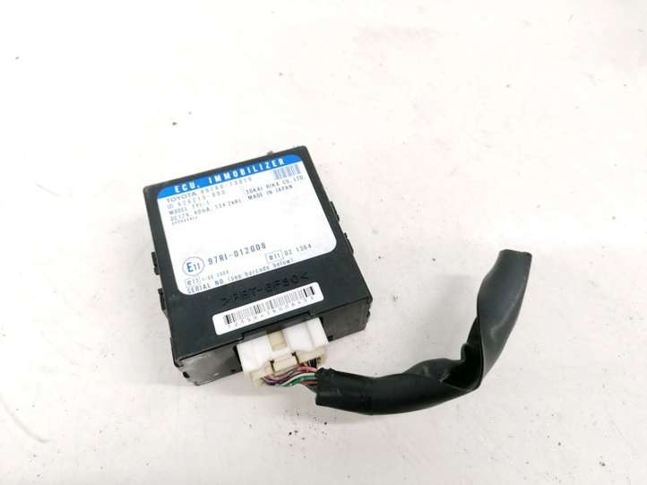 8978013010 Toyota Corolla Verso E121 Imobilaizerio valdymo blokas