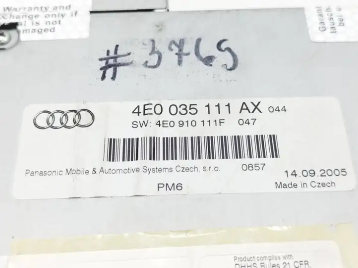 Audi A6 S6 C6 4F (2004 - 2008) 4E0035111AX Магнитола / мультимедийная система — фото 7