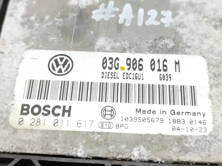 Volkswagen Golf V (2003 - 2009) 03G906016M Блок управления двигателем (ЭБУ) — фото 5