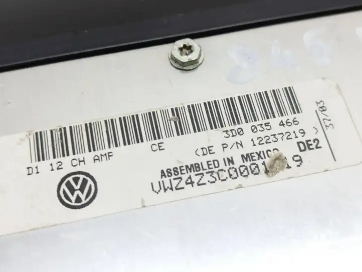 Volkswagen Phaeton (2002 - 2008) 3D0035466 Усилитель звука — фото 6