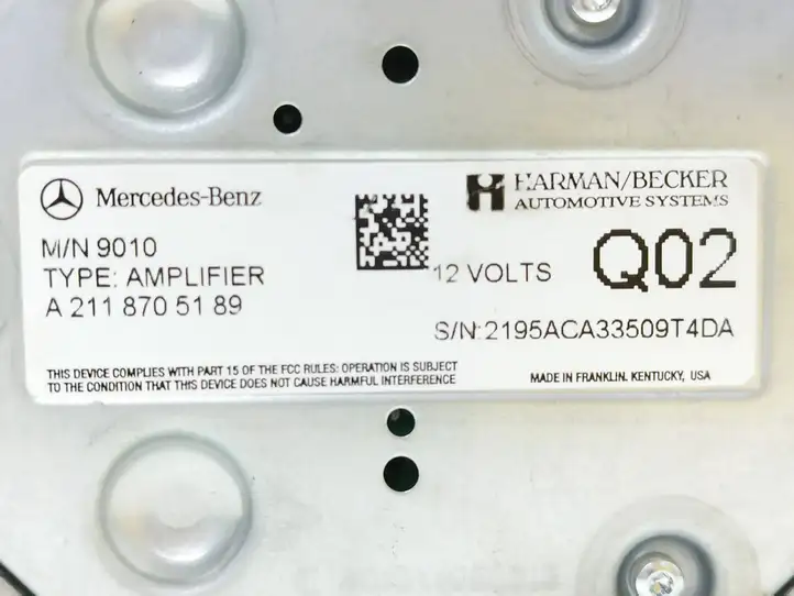 Mercedes-Benz GL X164 (2006 - 2012) A2118705189 Усилитель звука — фото 6