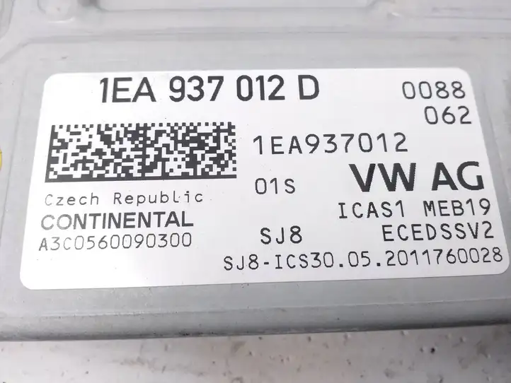 Volkswagen ID.3 (2019 - ) 1EA937012 Модуль Gateway — фото 4