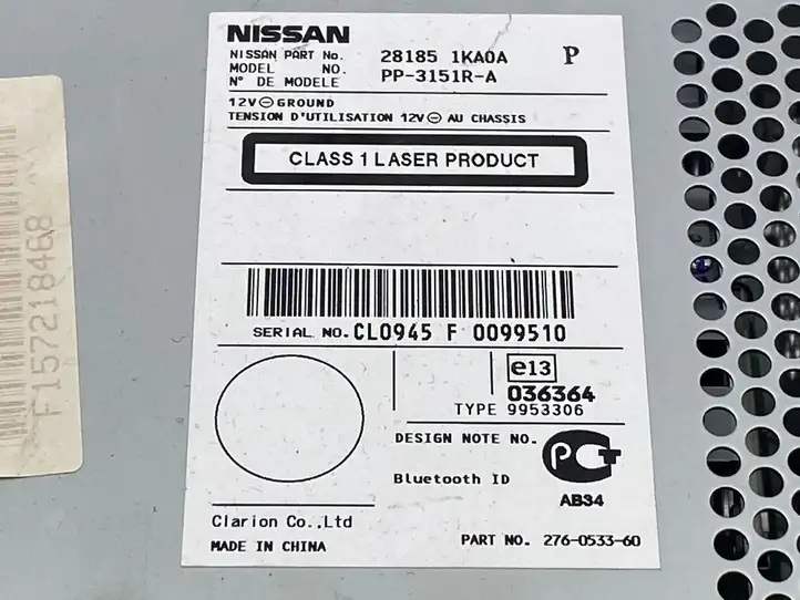Nissan Juke I F15 (2010 - 2018) 281851ka0a Магнитола / мультимедийная система — фото 6