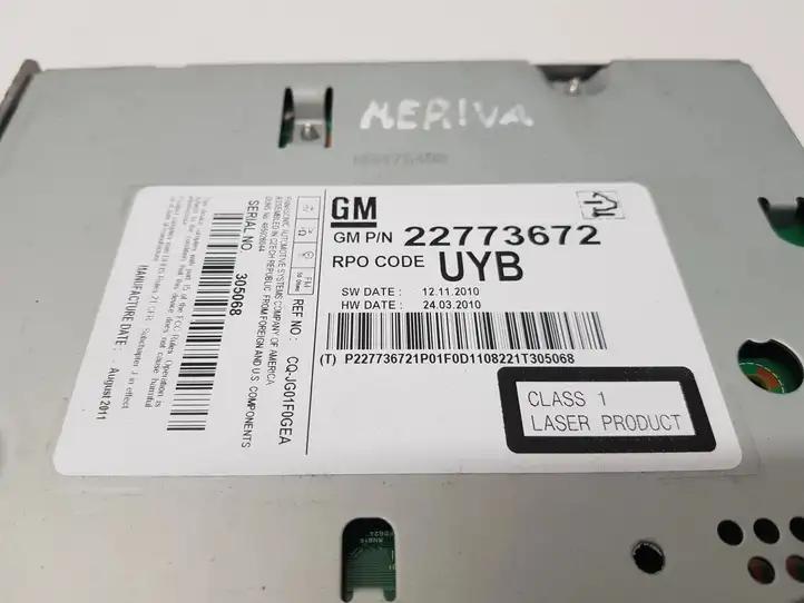 Opel Meriva B (2010 - 2014) 22773672 Магнитола / мультимедийная система — фото 3