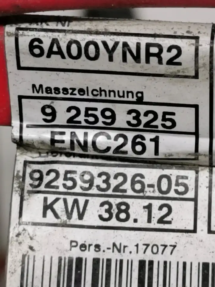 BMW 3 F30 F35 F31 (2012 - 2018) 9259325 Плюсовой провод аккумулятора — фото 5