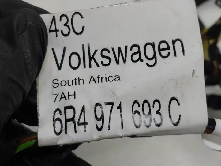 Volkswagen Cross Polo (2009 - 2018) 6R4971693C Проводка задней двери — фото 5