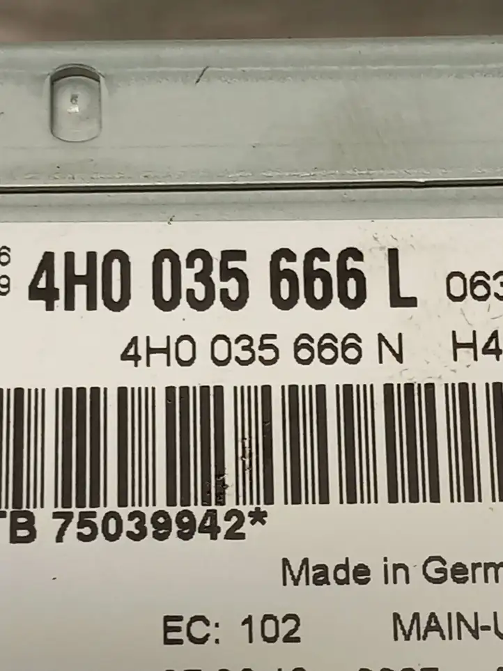 Audi A8 S8 D4 4H (2010 - 2014) 4H0035666N Магнитола / мультимедийная система — фото 5