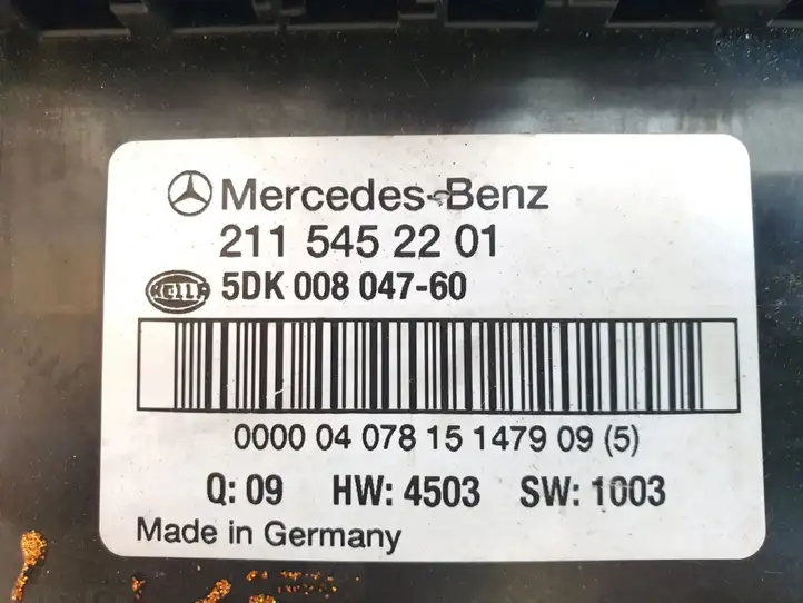 Mercedes-Benz E W211 (2002 - 2009) 2115452201 Блок предохранителей — фото 3