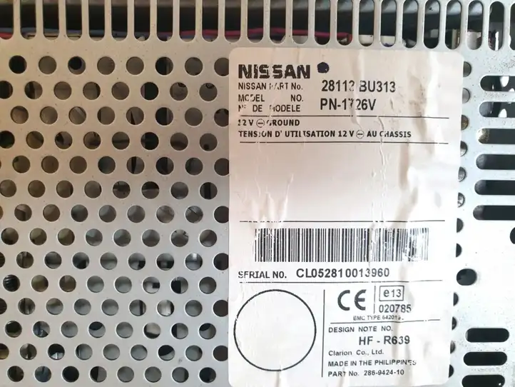 Nissan (2000 - 2006) 28113BU313 Магнитола / мультимедийная система — фото 3